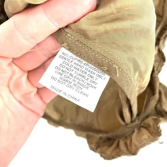 ANTHROPOLOGIE Sancia Yoelette 70s Boho Balloon Tie Sleeves Peasant Blouse Top - Picture 8 of 8